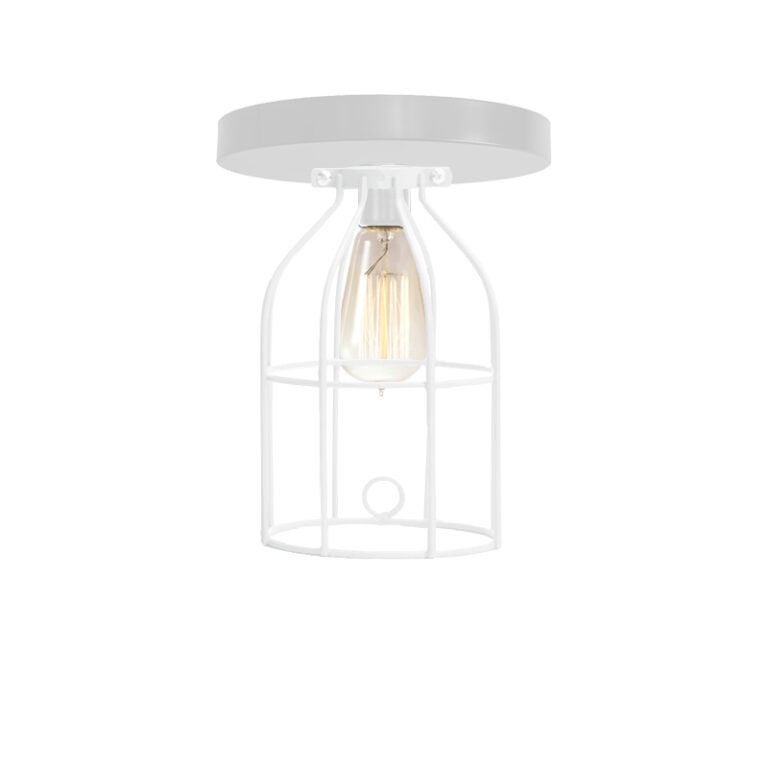 All White Flush Mount WHISKERTIN