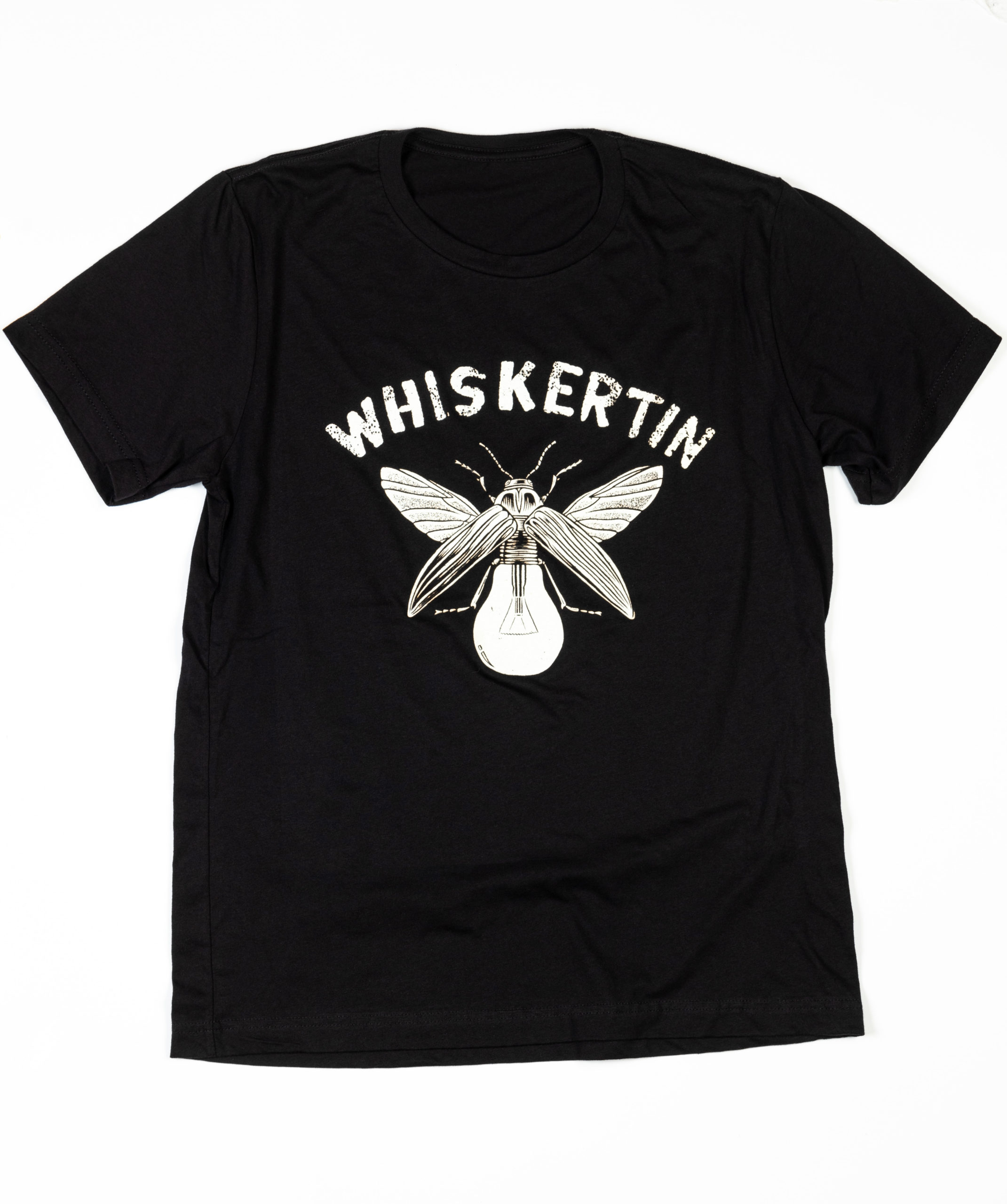 Whiskertin Lightning Bug *Glow in the Dark* Black T Shirt WHISKERTIN