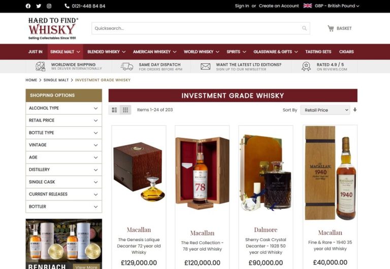 Where to Buy Rare & Limited Edition Whisky (7 Great Online Shops)