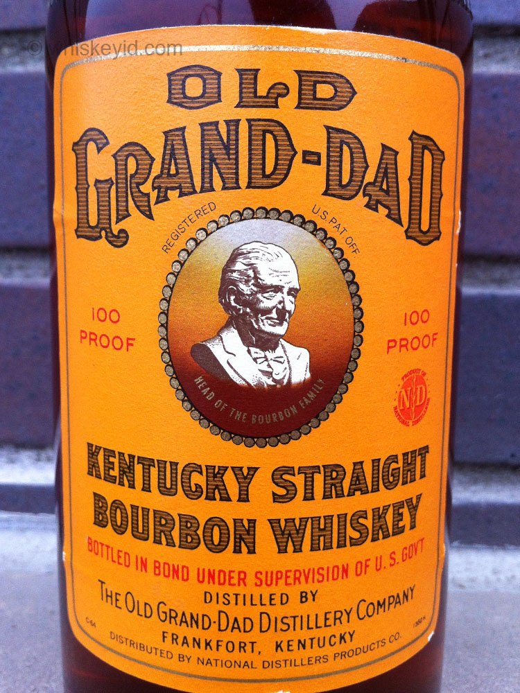 old_grand_dad_bonded_1964_front_label whiskey id identify vintage