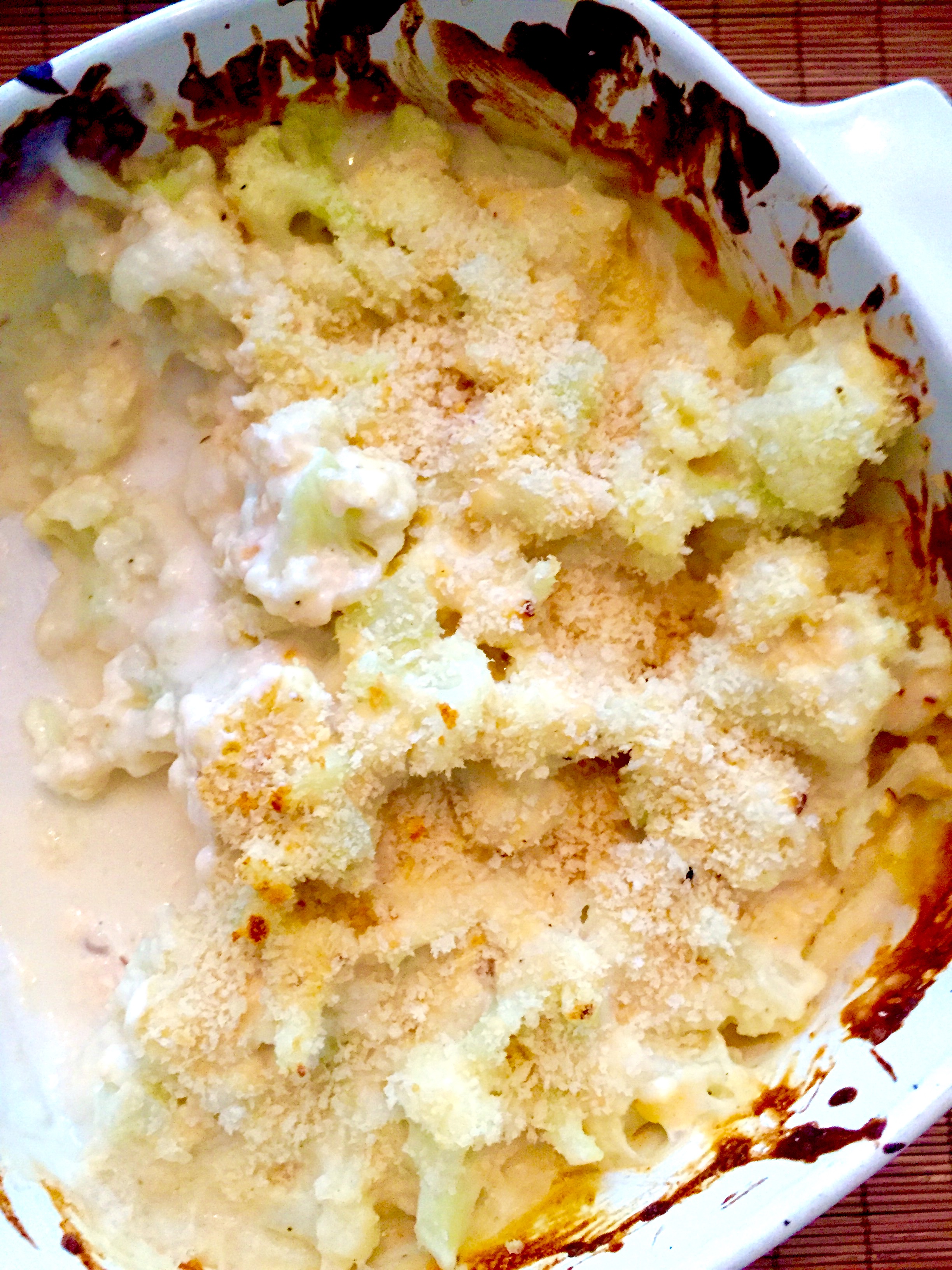 Smoked Gouda Cauliflower Au Gratin Whisking Happiness