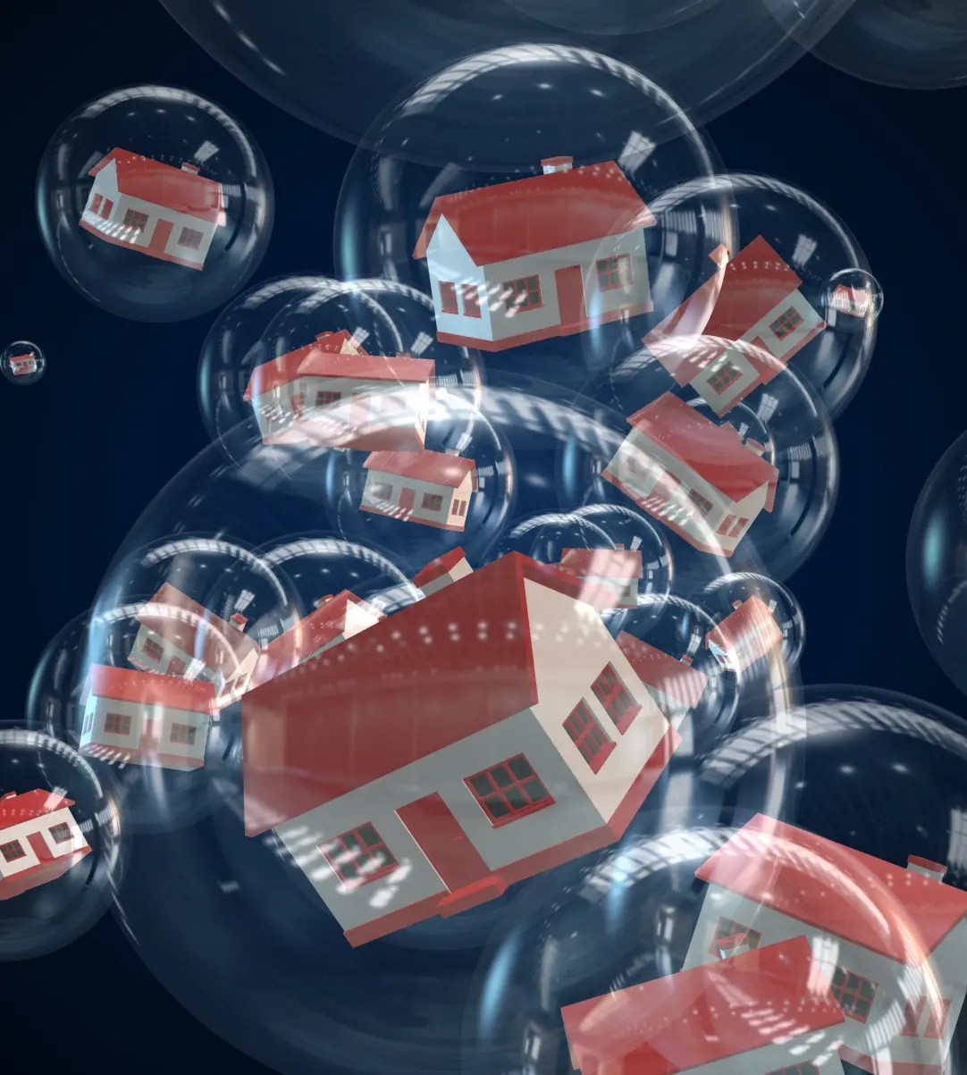The Biggest Real Estate Bubbles in the World White and Blue
