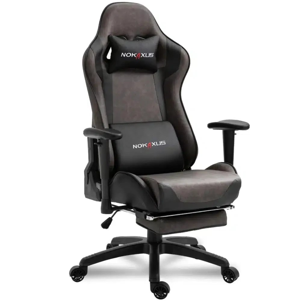 NOKAXUS GAMING CHAIR LARGE SIZE HIGHBACK ERGONOMIC RACING SEAT WITH