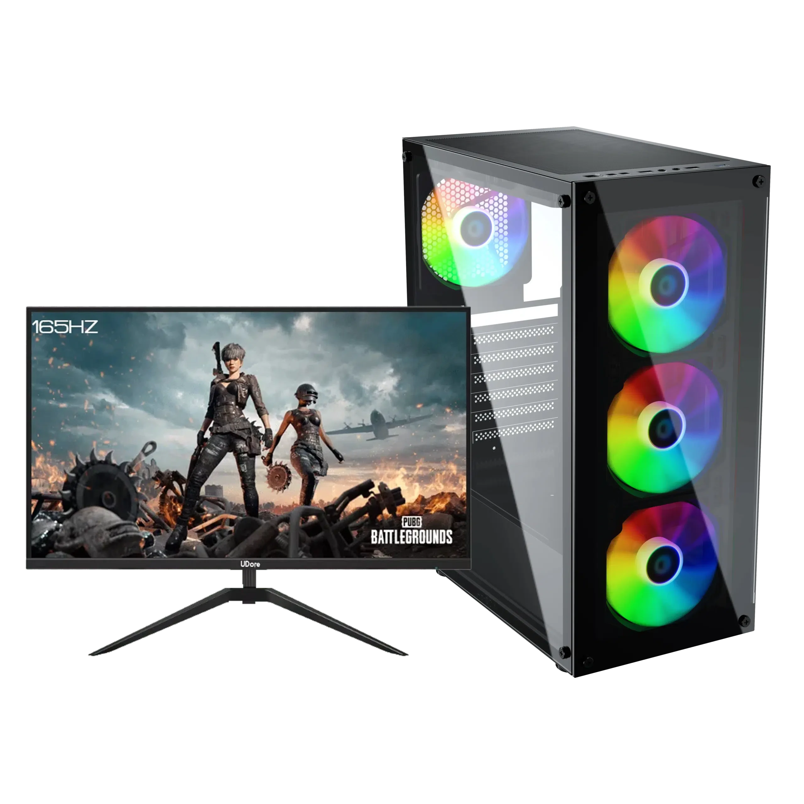 GAMING PC WITH MONITOR I512400F RTX 4060TI White Angel