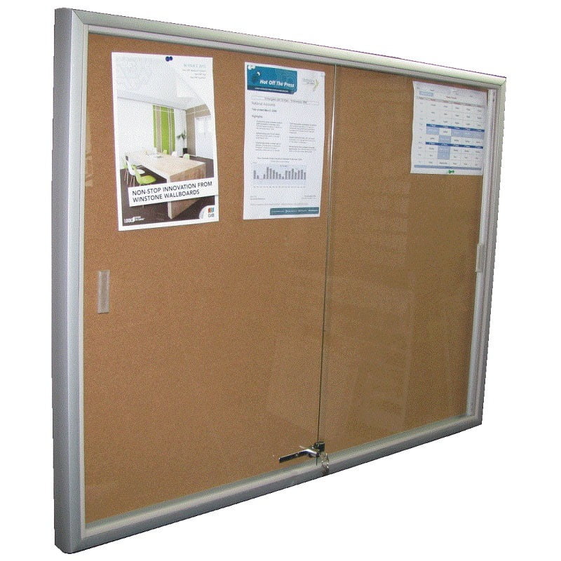 Lockable Noticeboards Multiple Sizes Whiteboards NZ