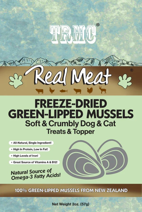 The Real Meat Company FreezeDried Green Lipped Mussels Dog Treats, 2o