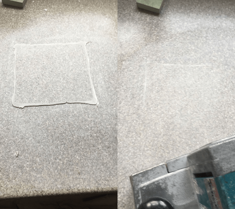 Solid surface repairs as easy as 1,2,3 Whitehall Fabrications