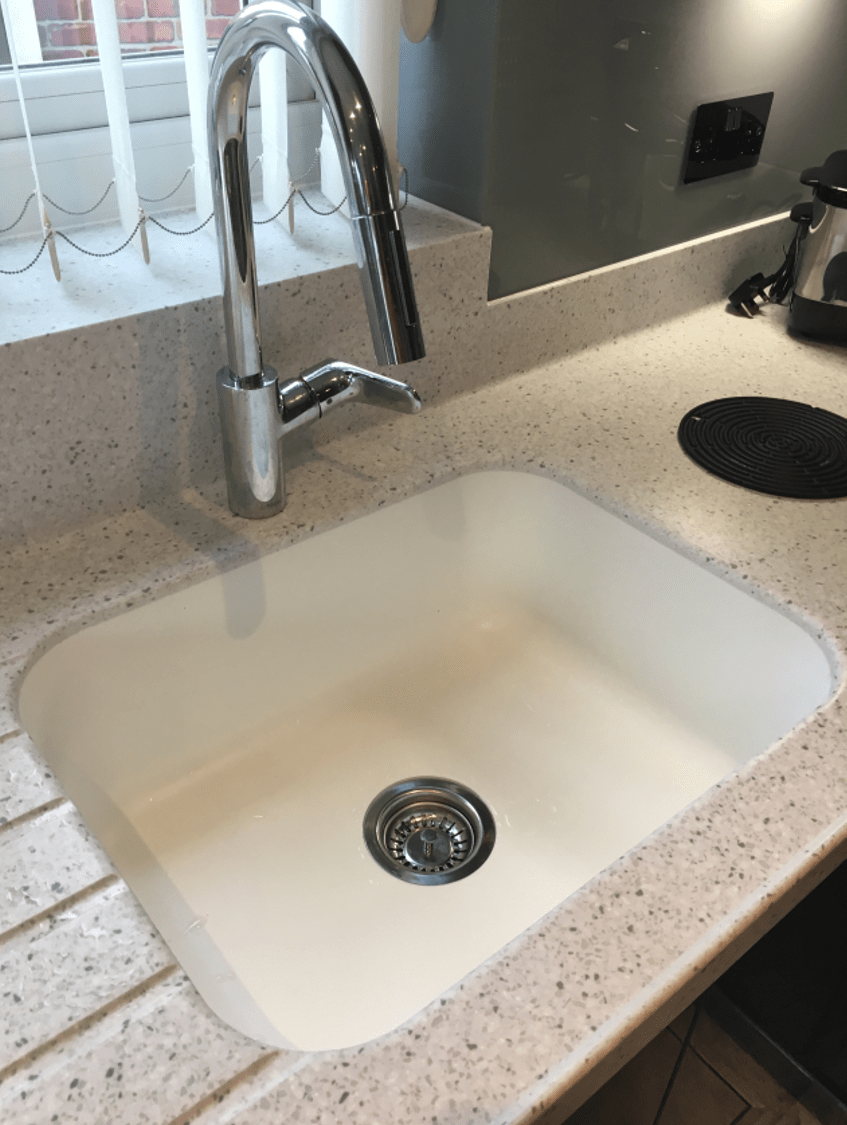 John Lewis Corian ® kitchen worktops Whitehall Fabrications