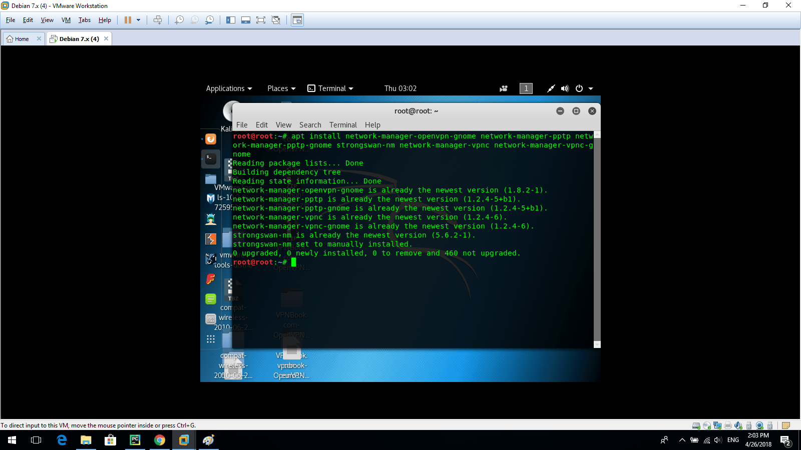 Activation of network connection failed WhiteHat.vn