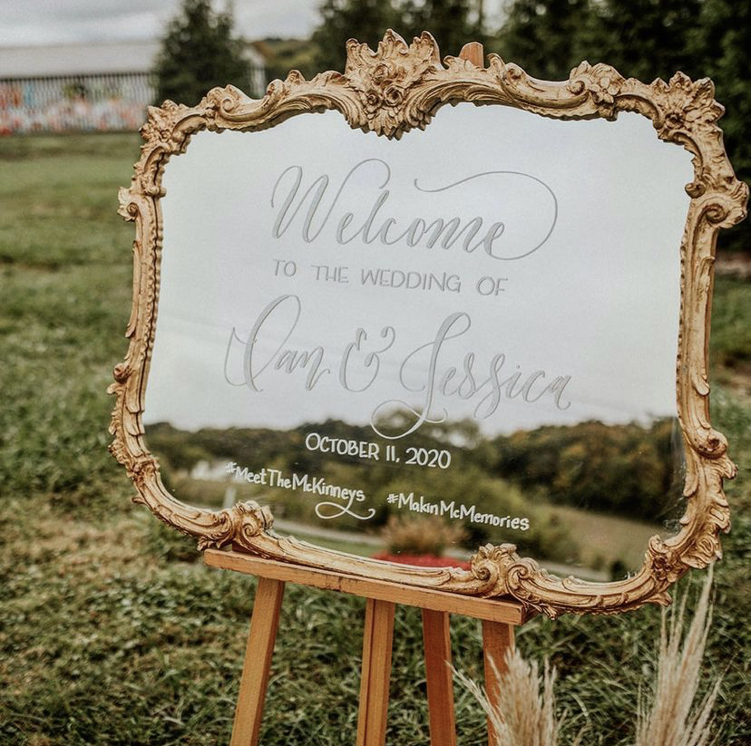 Wedding Signs Everything you need to know White Ink Calligraphy