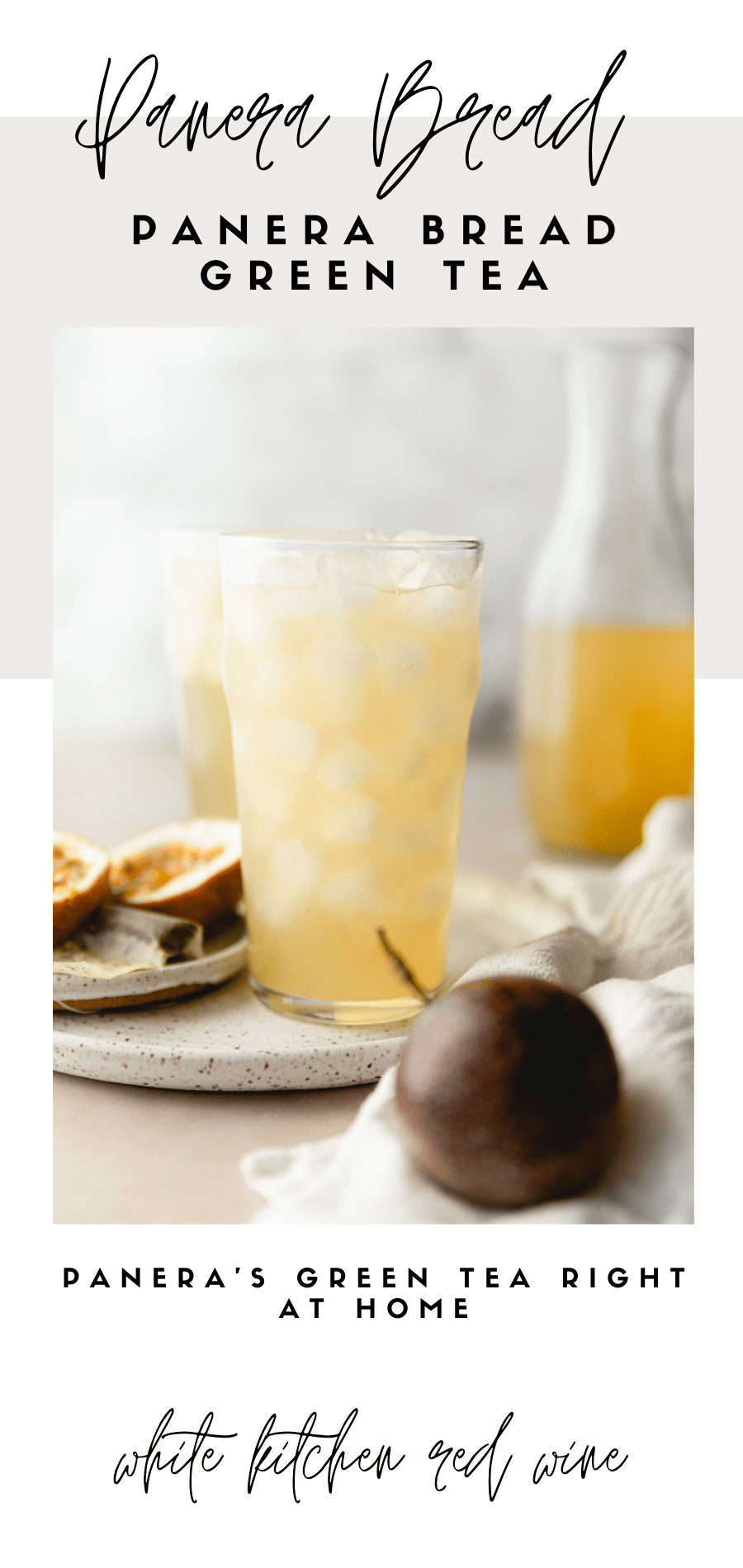 Homemade Panera Green Tea Copycat Panera Passionfruit Green Tea