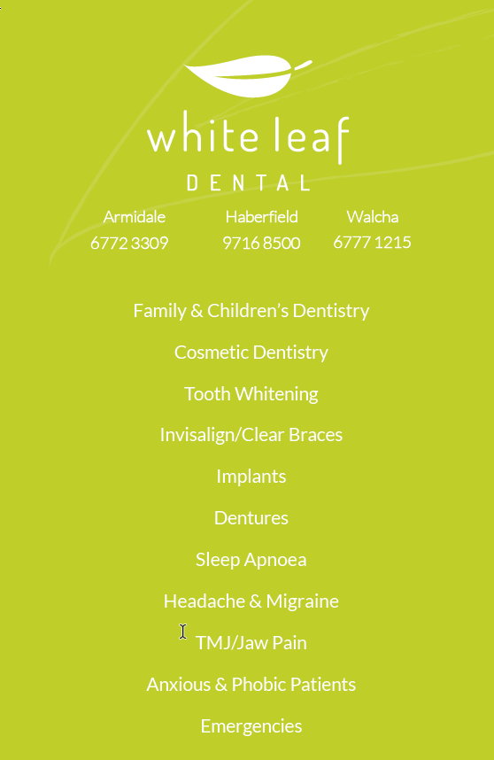 White leaf dental