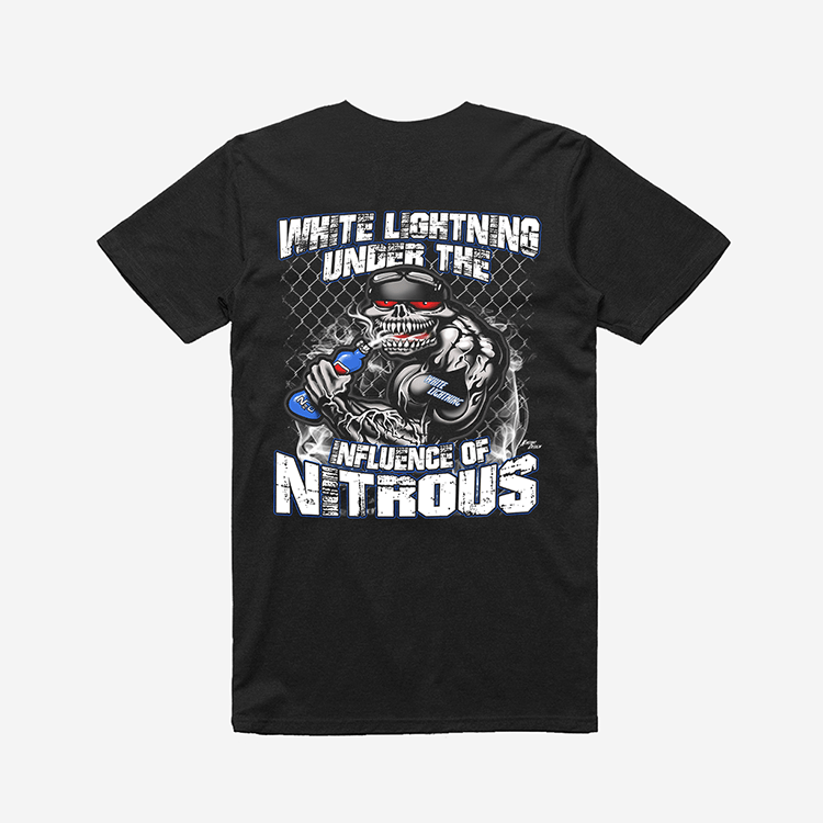 Nitrous TShirt Black White Lightning 1957