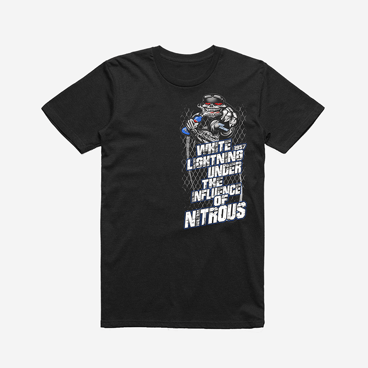 Nitrous TShirt Black White Lightning 1957
