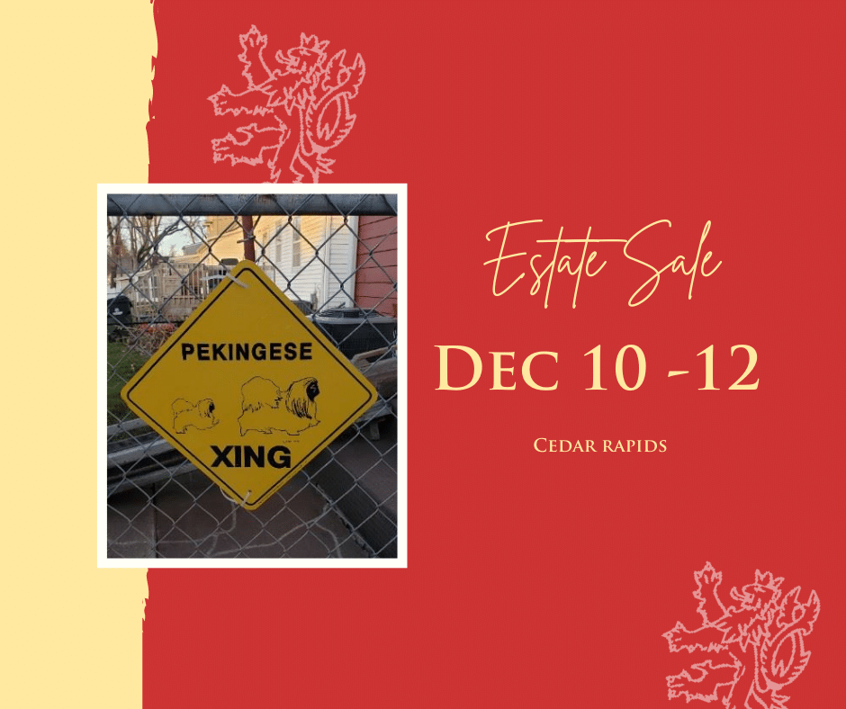 Cedar Rapids Estate Sale Dec. 1012, 2021 White Lion Treasures