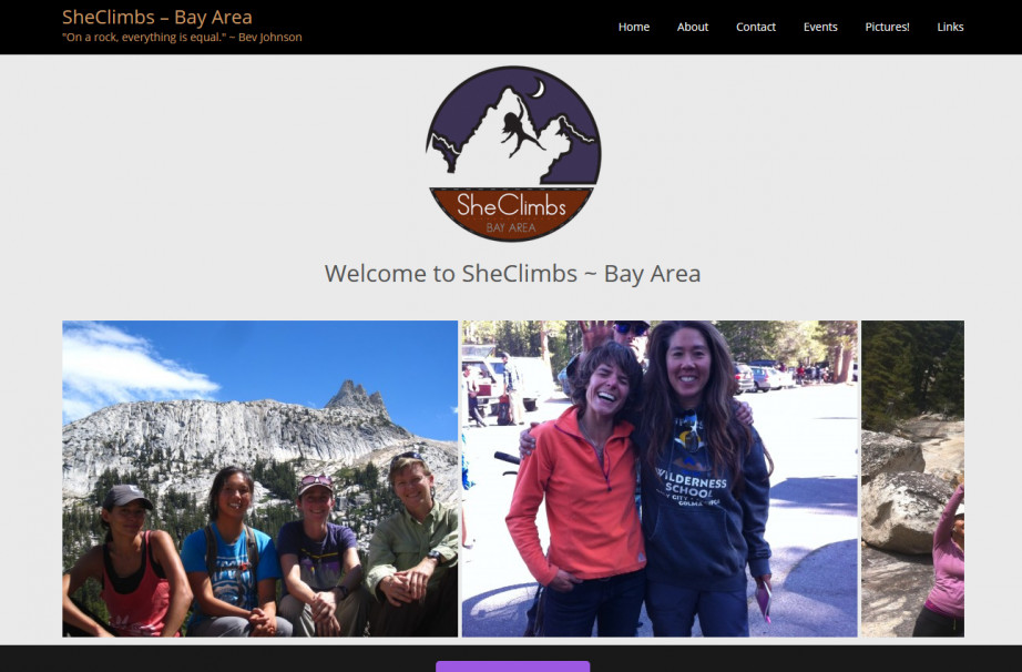 Women’s Climbing Group Tori's site Portfolio