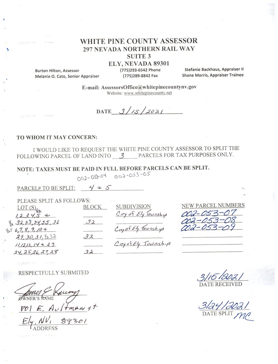 Parcel Details for 00205309