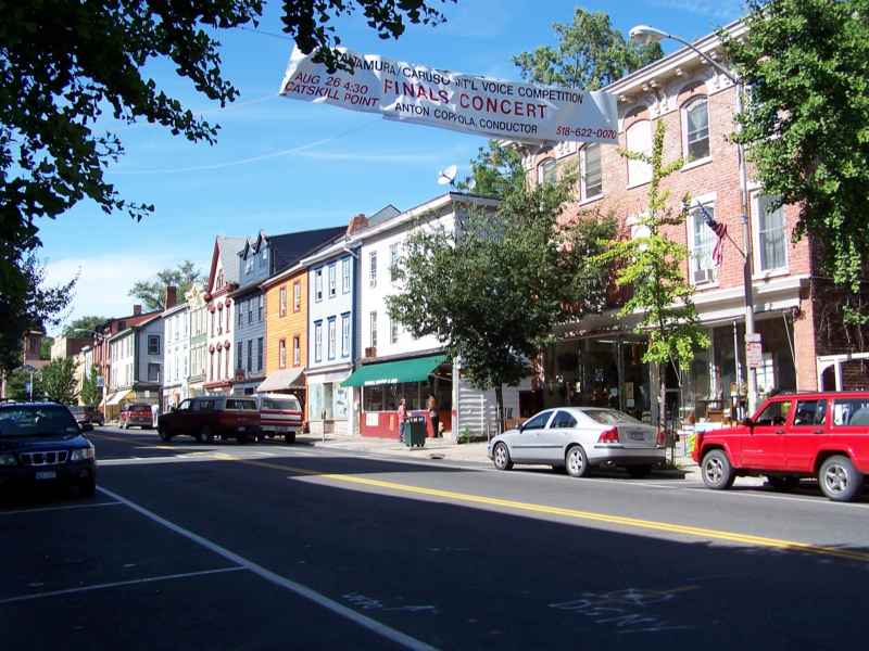 Catskill, New York. Hudson River town, New York. photographs