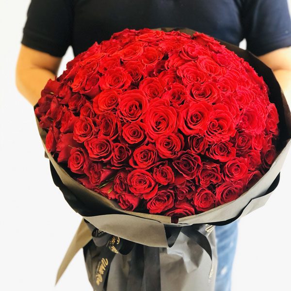 150 Roses Bouquet White Rose Flowers