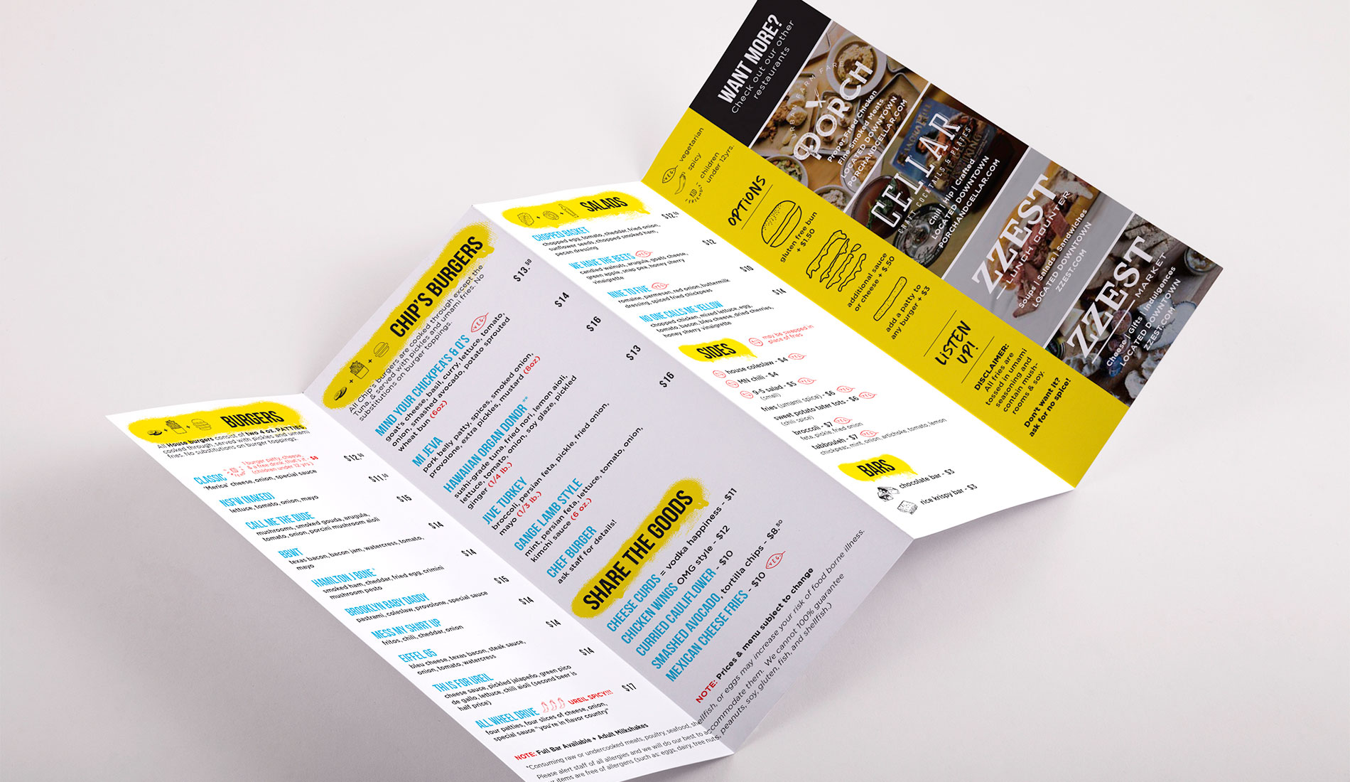 Hot Chip Burger Bar White Space