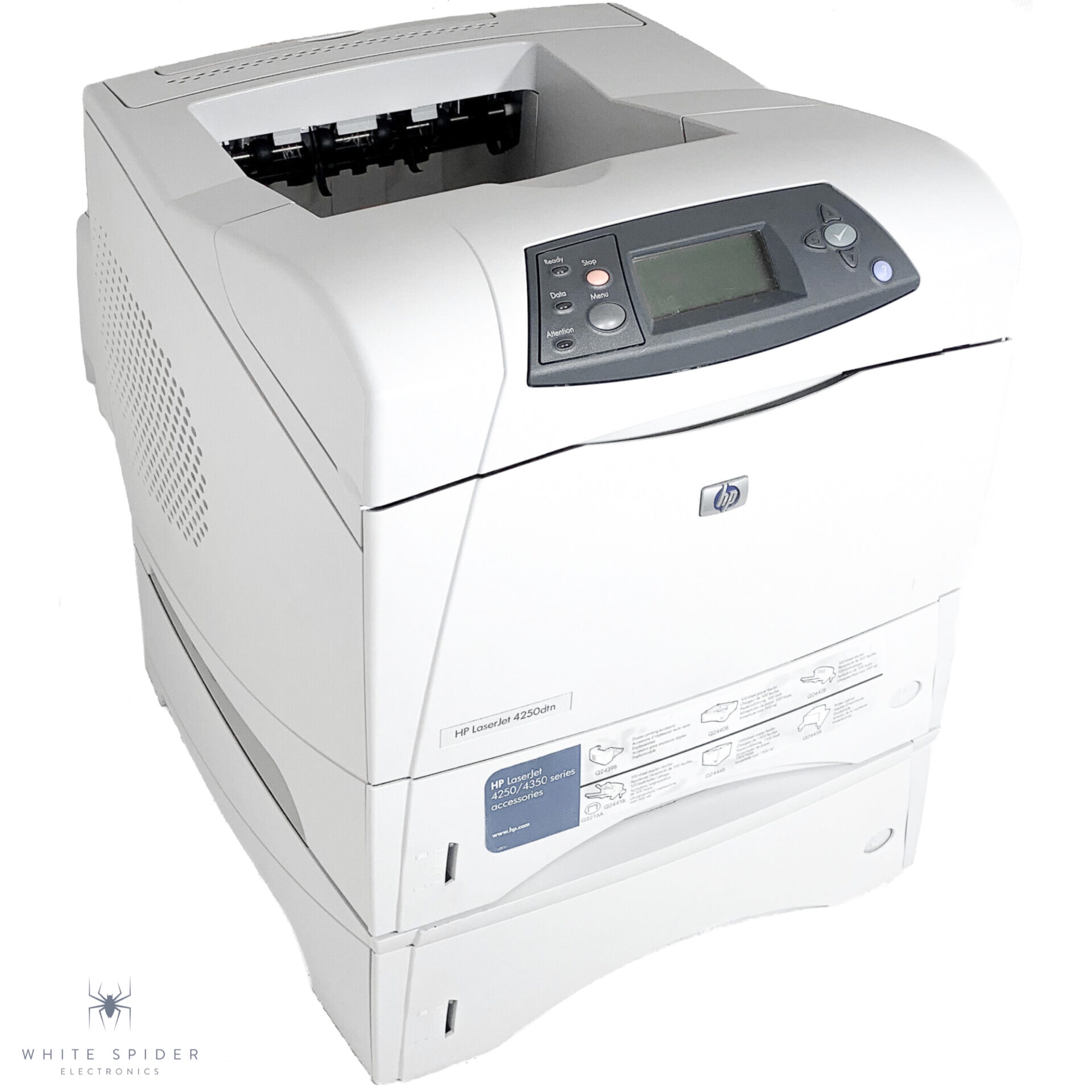 HP LaserJet 4250DTN Workgroup Laser Printer Q5403A White Spider