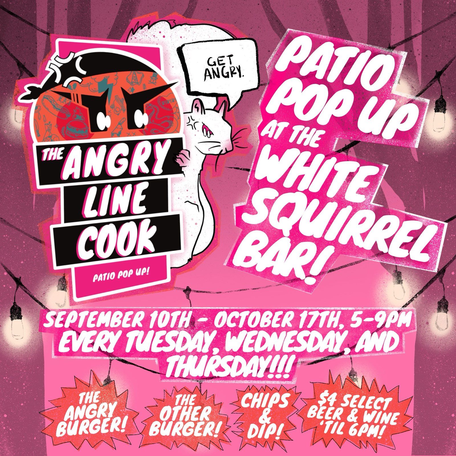 Angry Line Cook The White Squirrel Bar