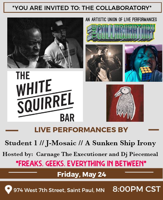 The Collaboratory 4th Fridays The White Squirrel Bar