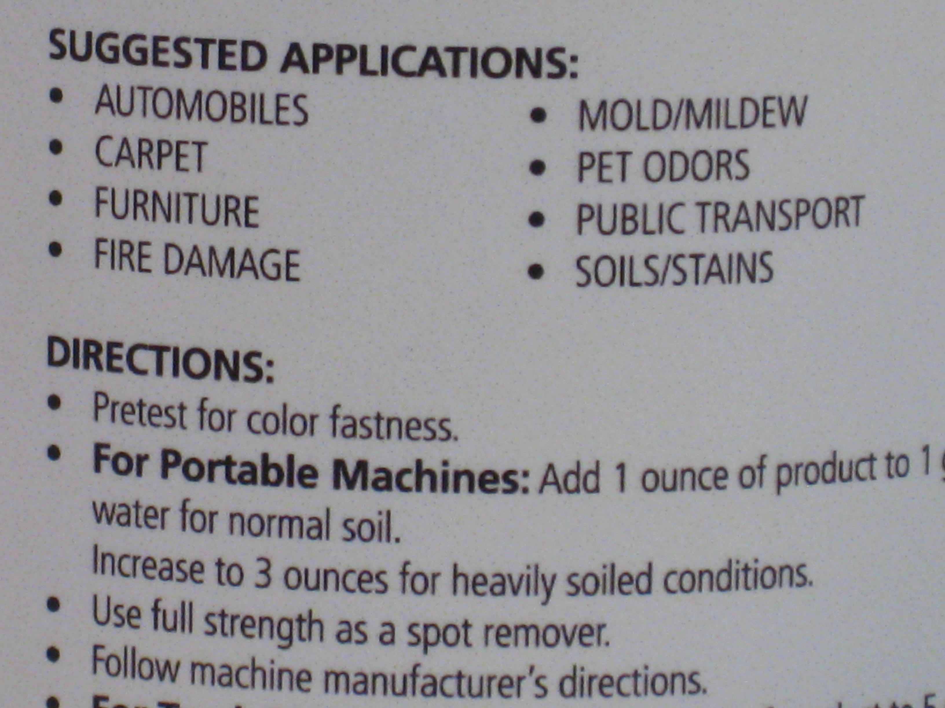 Titan Carpet Extraction Shampoo 1 Qt. SC1801 White Vacuum Online Store