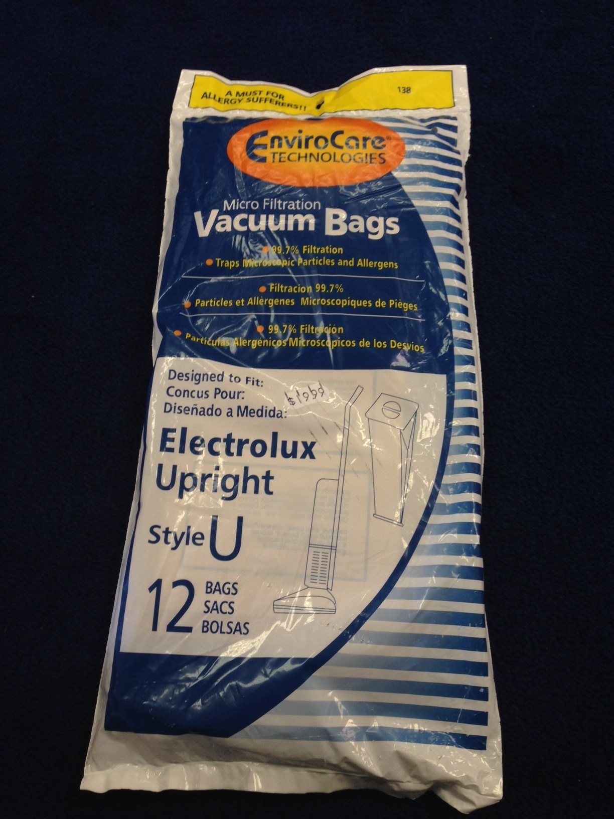 Electrolux Bags Style U White Vacuum Online Store