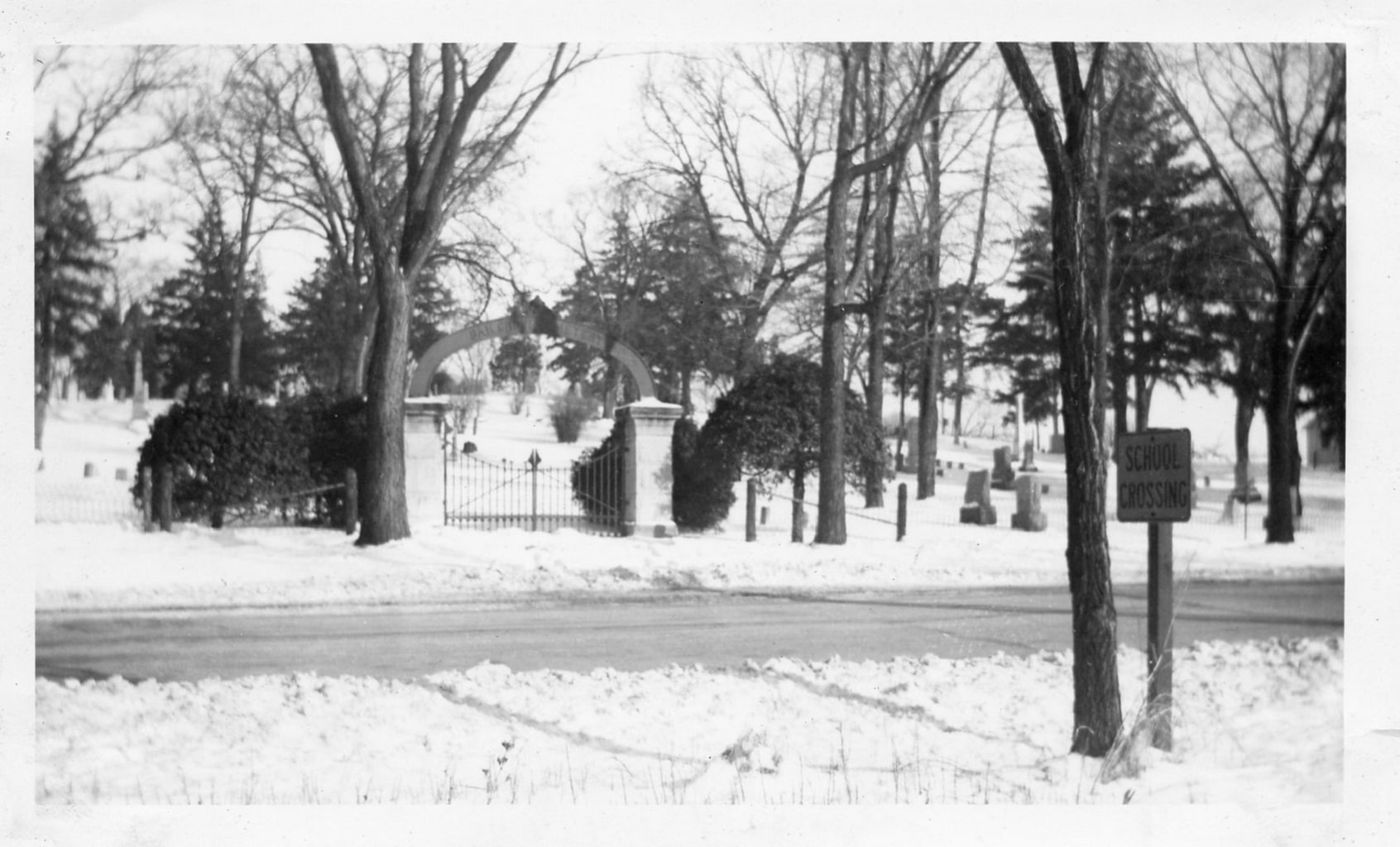 FlashbackFriday with the Whitewater Historical Society A Snowy Oak