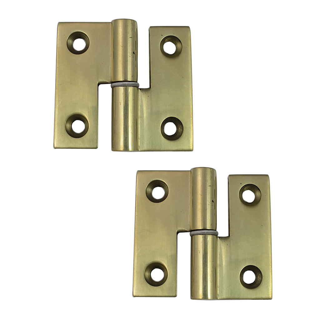 Brass TakeApart Hinge White Water Marine Hardware