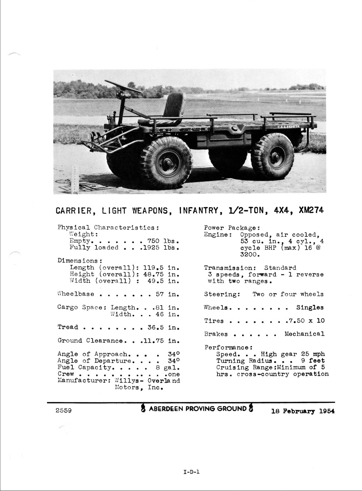 The M274 Mule (G823) Manuals