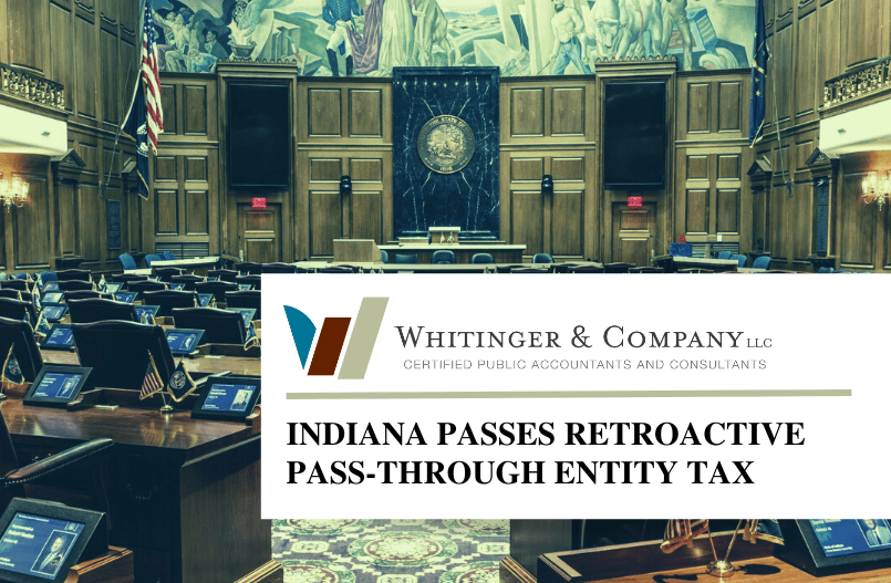 Indiana Passes Retroactive Pass Through Entity Tax That Could Save