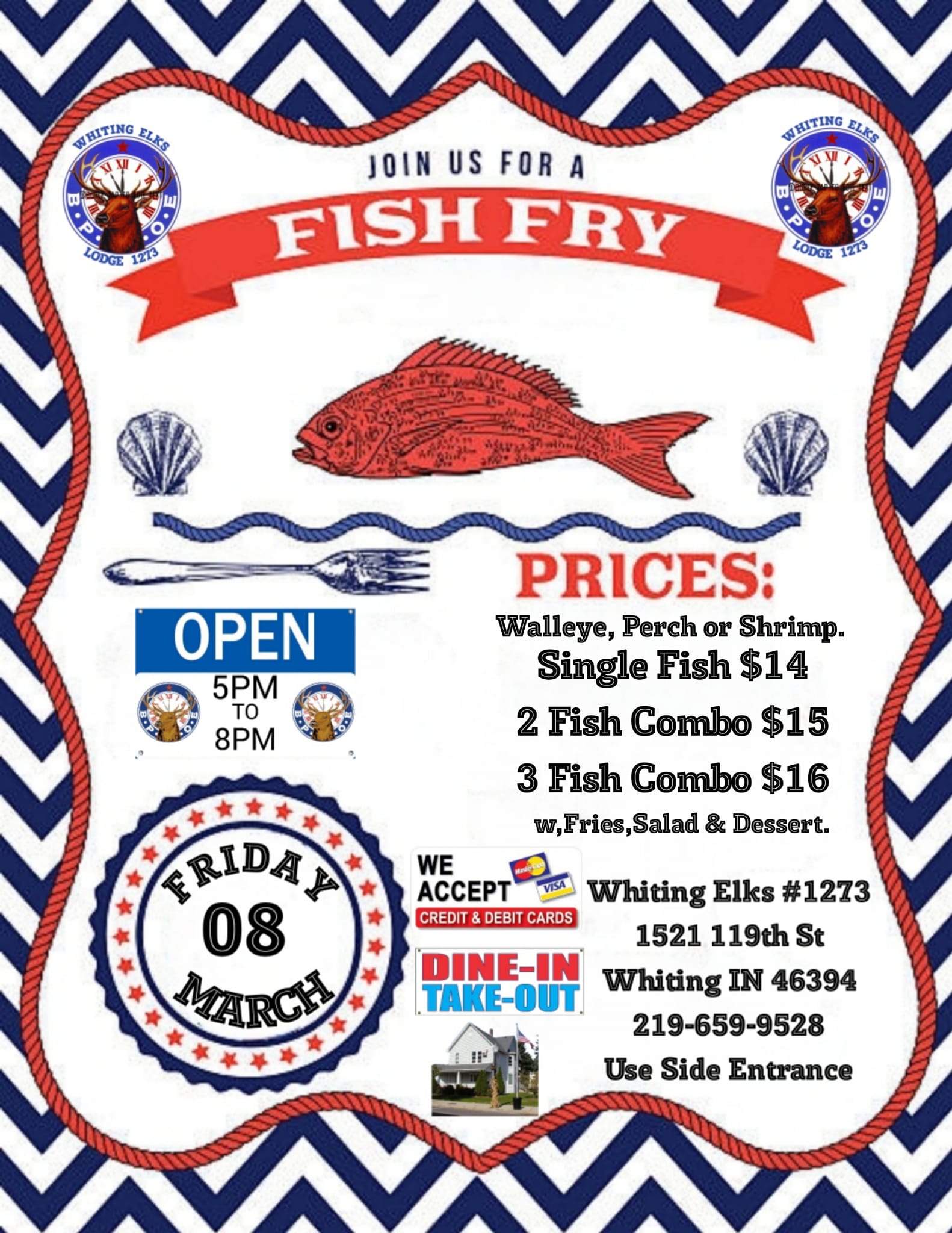 Fish Fry The Elks Experience Whiting