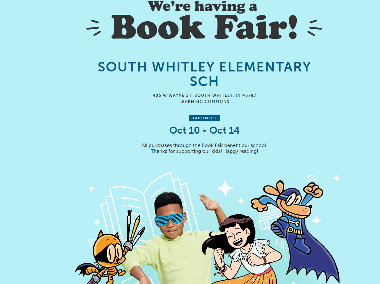 South Whitley Elementary Book Fair Whitko Community Schools