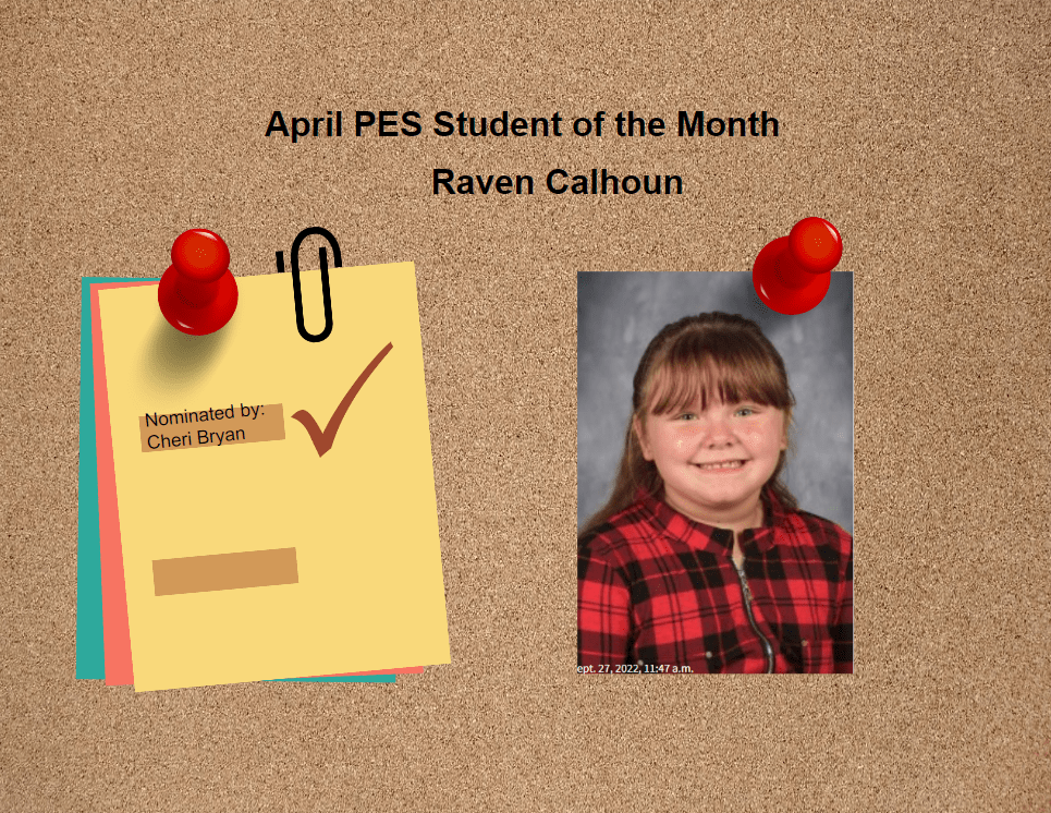 April Student of the Month Whitko Community Schools