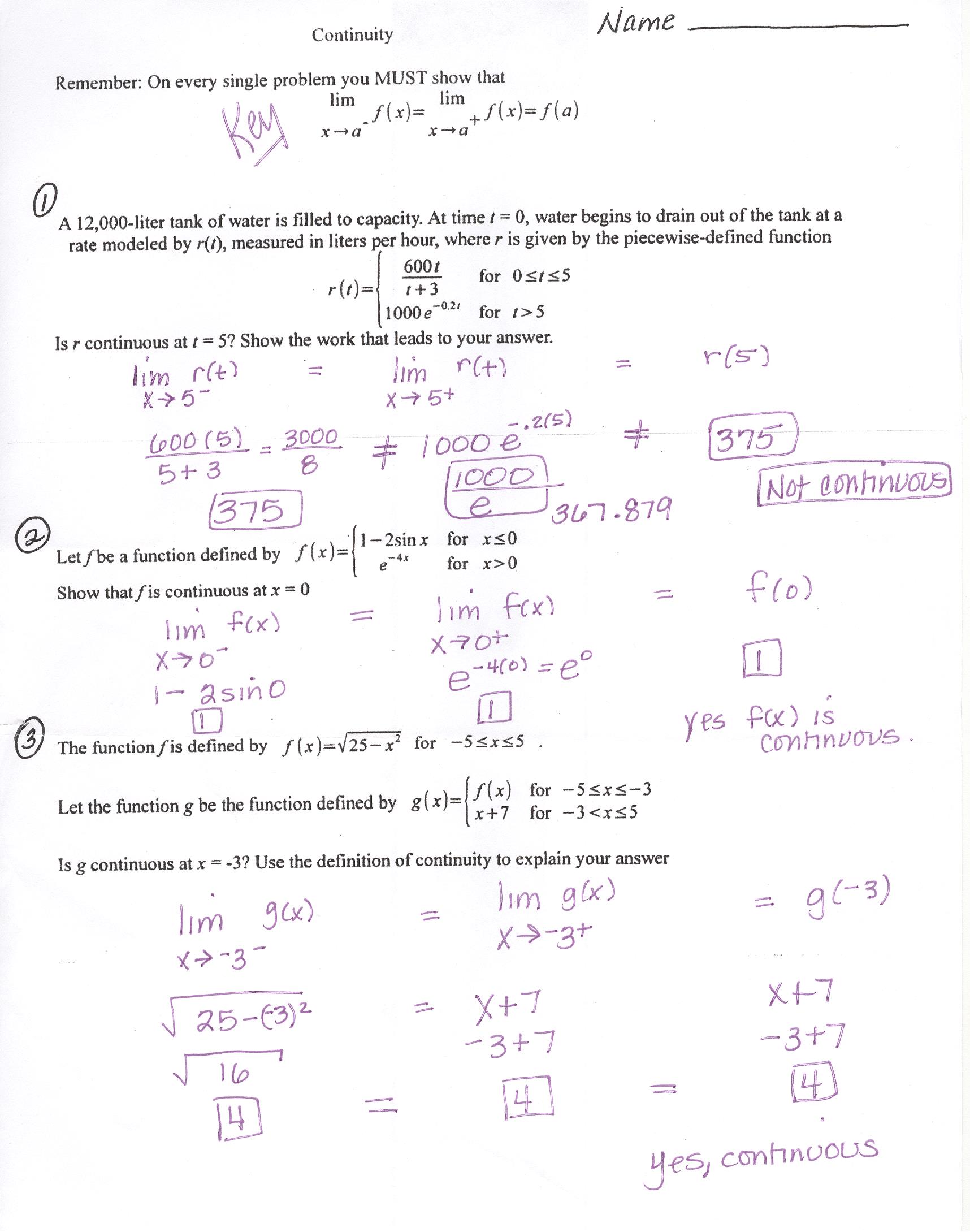Class Notes 2015/16 Semester 1 Whitley Math