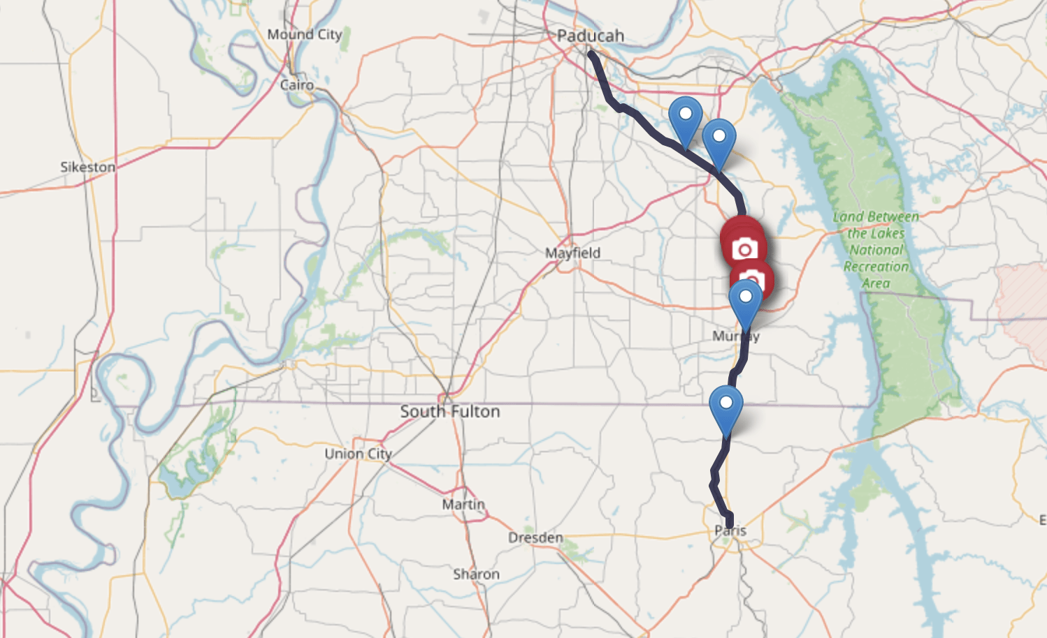 STEAM ENGINE PASSENGER TRAIN OF THE 1940s — PADUCAH TO PARIS WHITLOCK