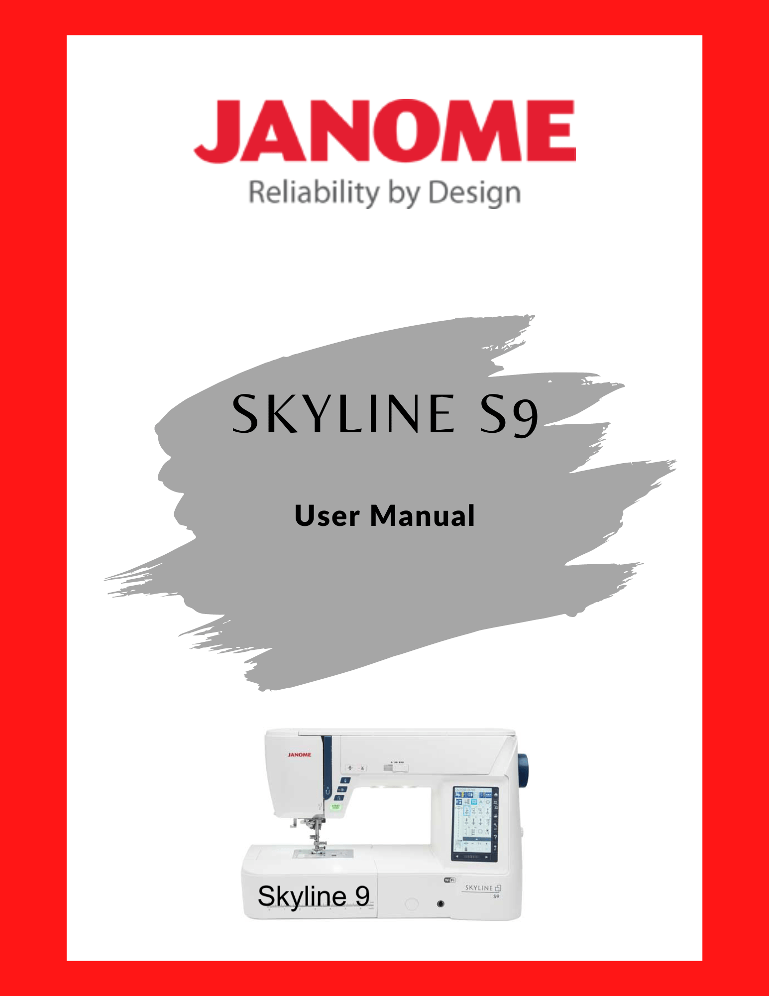 Janome Skyline S9 User Manual Whitlock's