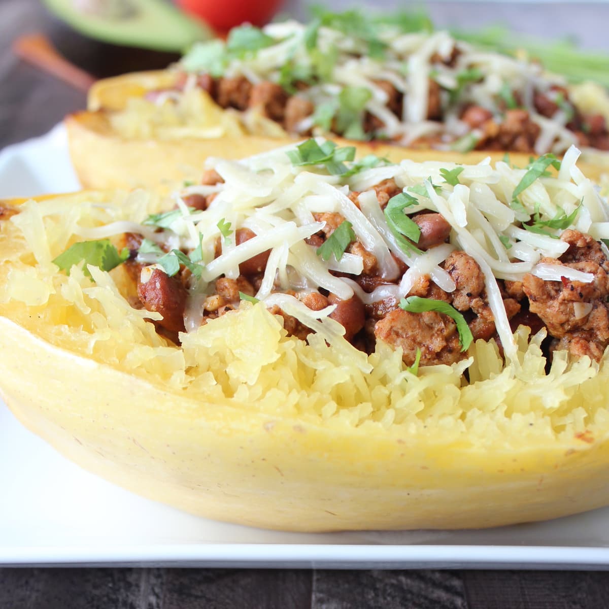 Turkey Chili Spaghetti Squash