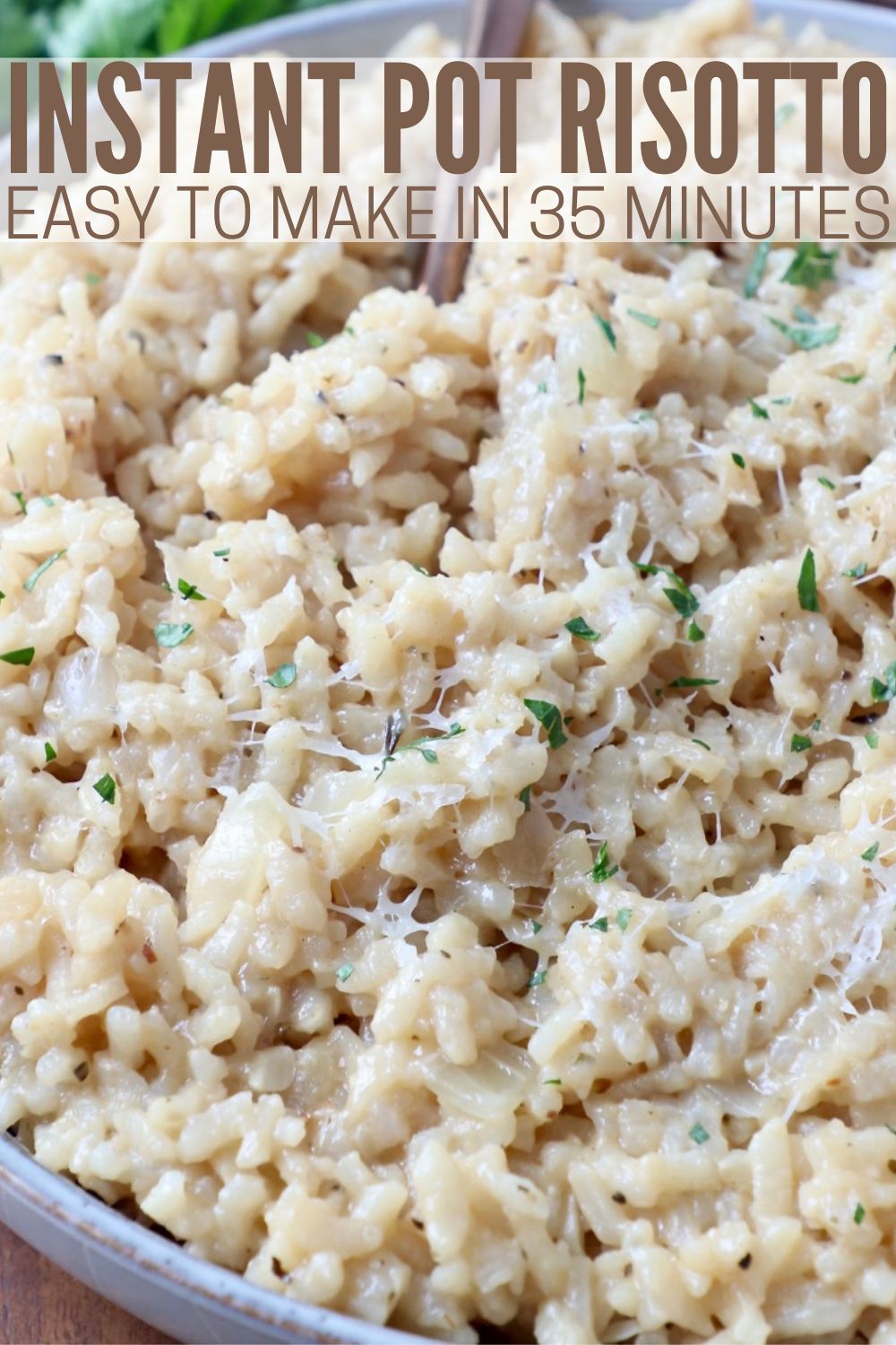 Instant Pot Risotto with Parmesan