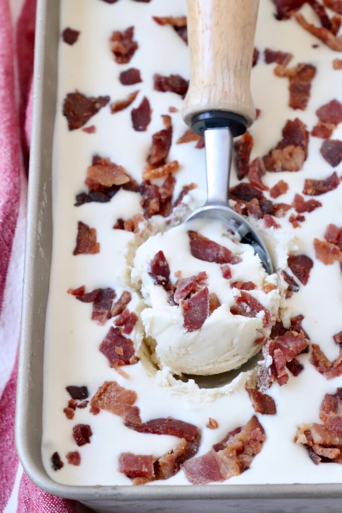 No Churn Maple Bacon Ice Cream Recipe