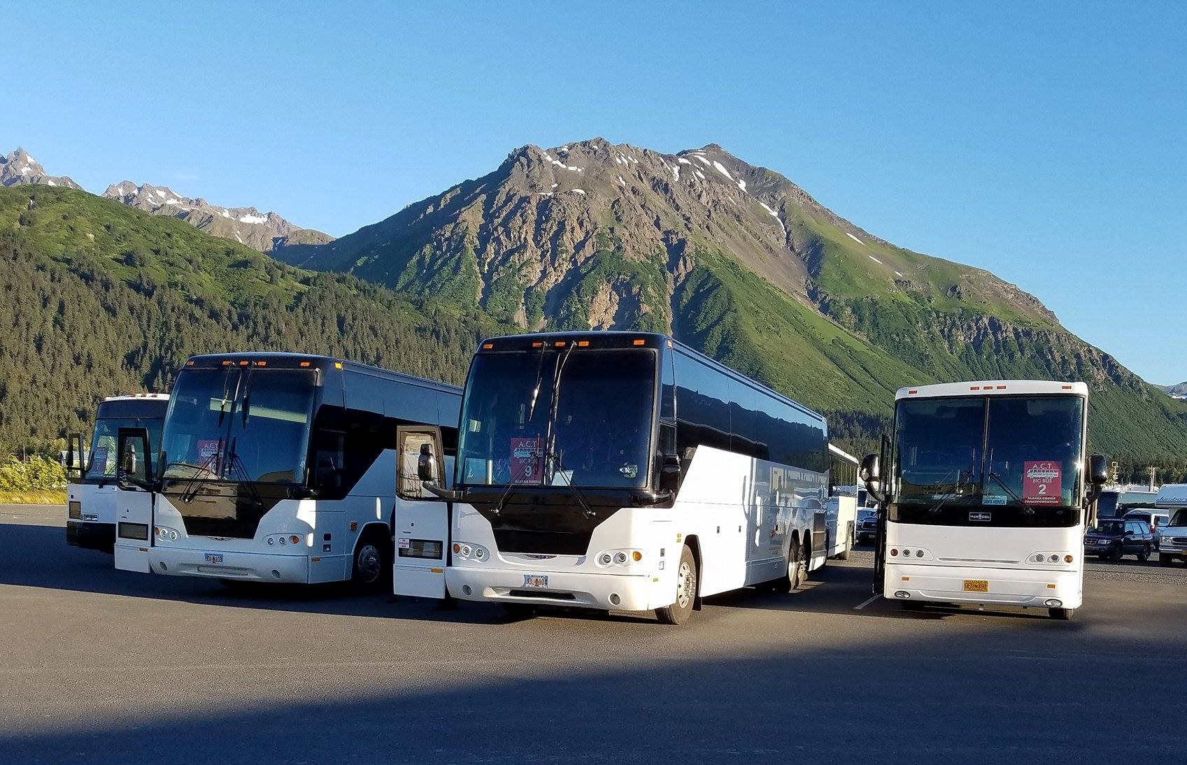 Fleet Transportation between Whittier and Anchorage Alaska by bus