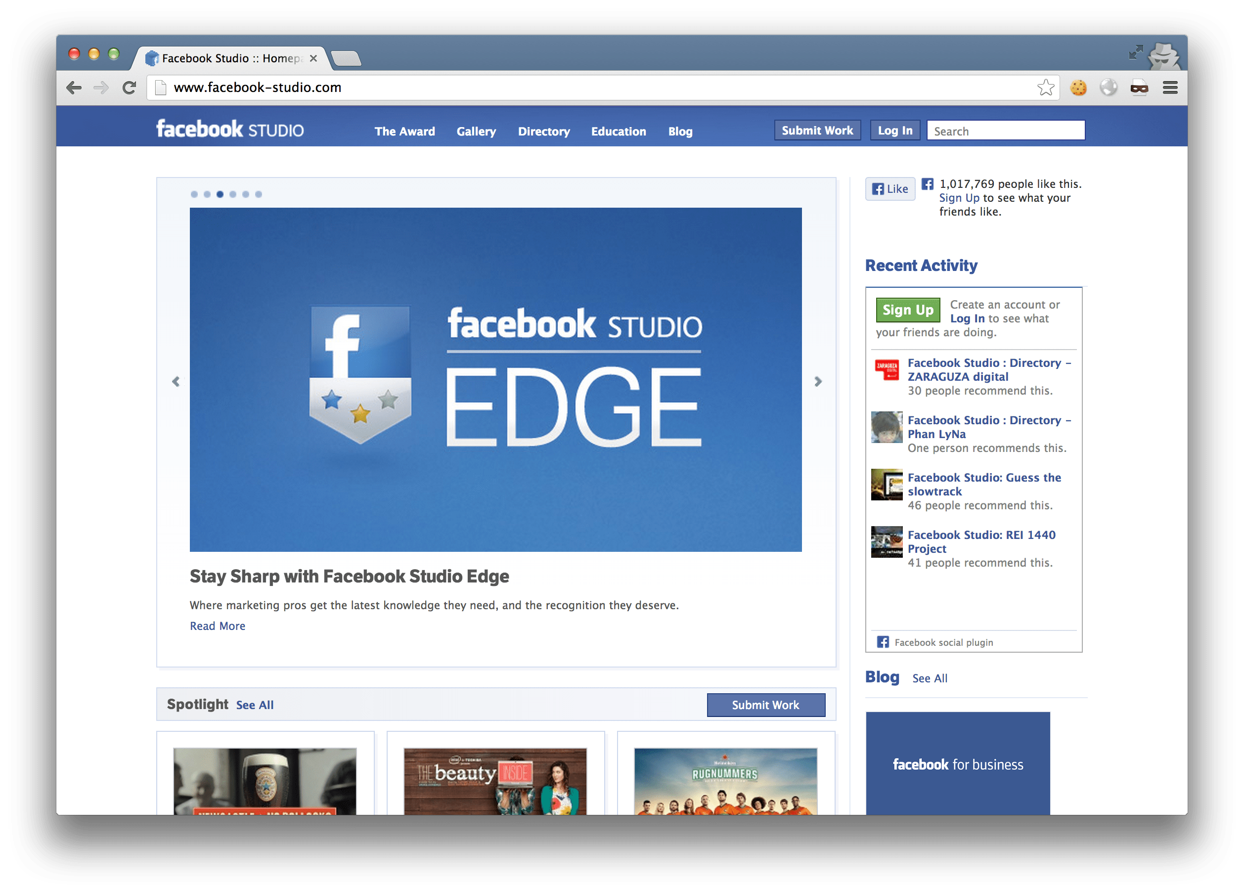Content Types and XSS Facebook Studio Jack