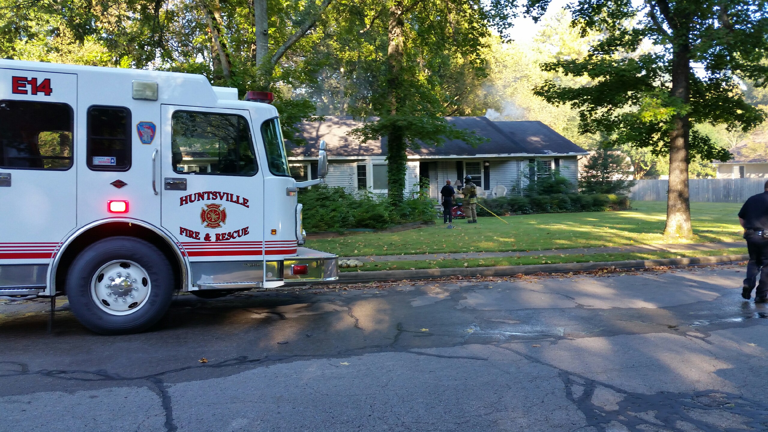 House catches on fire on Astalot Drive in south Huntsville