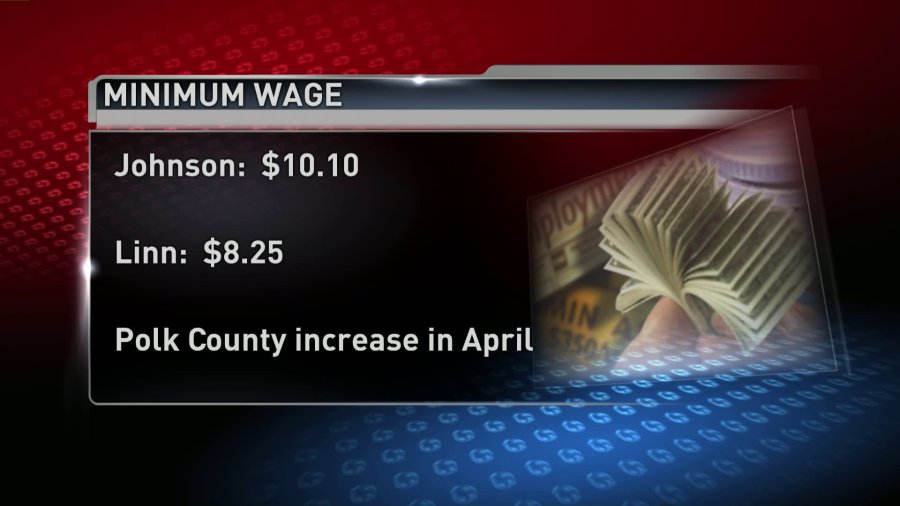 Minimum Wage Increases in Several Iowa Counties