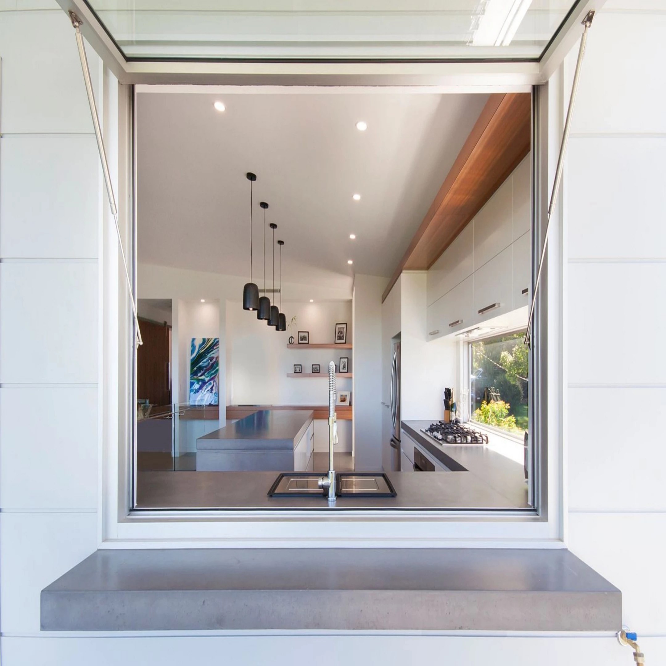 kitchen Pass through window 72x54 Whole Doors