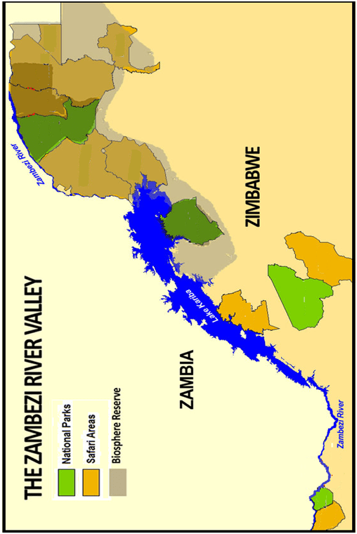 Map of Zambezi River's course Whole Earth Education