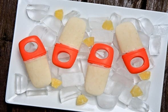 no sugar added banana and pineapple yogurt pops Wholefully