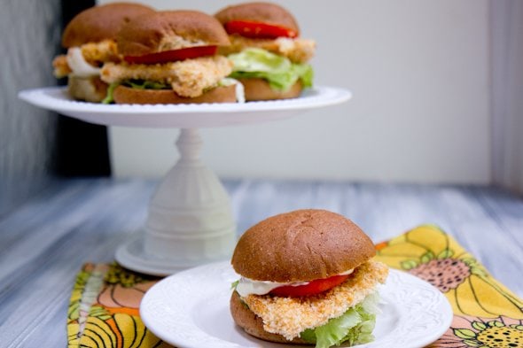 Baked Spicy Chicken Sandwiches Wendy S Inspired Wholefully